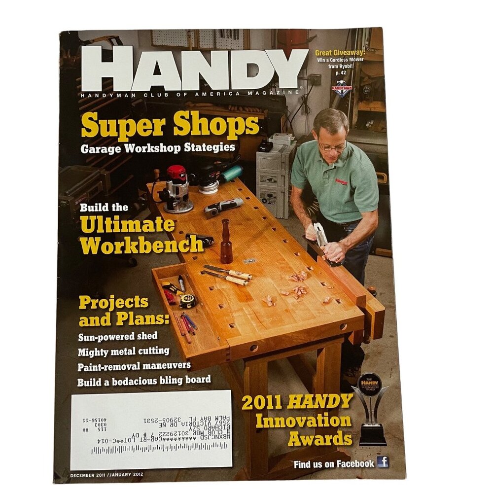 Handyman Club of America Magazine U Vol 19  Issue 109 No 6 Dec 2011 Jan 2012 Sup